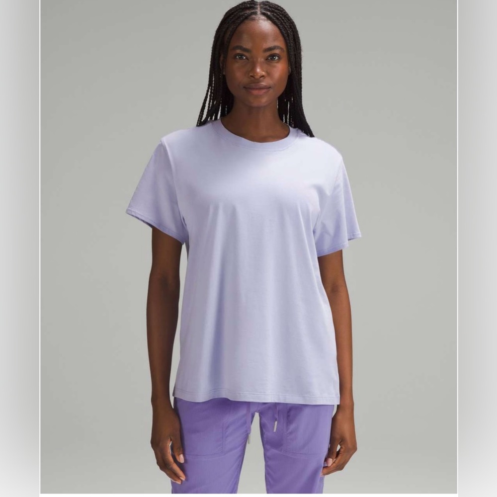EUC•Lululemon All Yours Cotton T-Shirt•Lilac Smoke